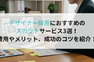 デザイナー採用におすすめのスカウトサービス3選!費用やメリット、成功のコツを紹介!