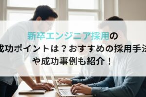 新卒エンジニア採用の 成功ポイントは?おすすめの採用手法 や成功事例も紹介!